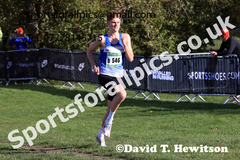 Junior Mens 2025 National Cross Country Relays, Berry Hill Park, Mansfield. Photo: David T. Hewitson/Sports for All Pics
